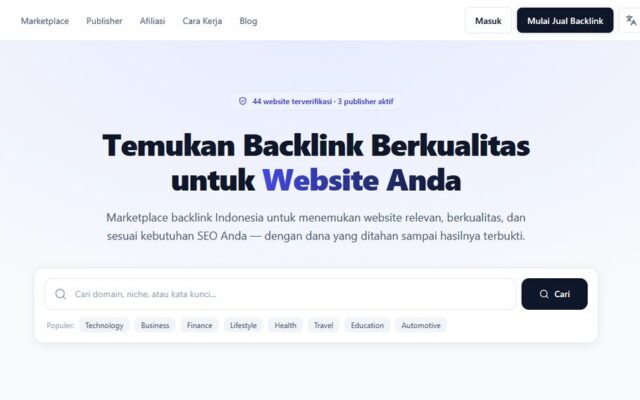 PBN.id Resmi Hadir, Marketplace Backlink Indonesia untuk Mempertemukan Advertiser dan Publisher