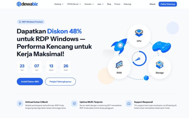Dewabiz.com Hadirkan Layanan Hosting, VPS, Domain, dan Infrastruktur Digital untuk Mendukung Pertumbuhan Bisnis Online
