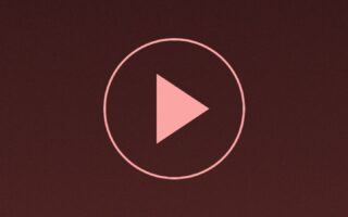 Ilustrasi tombol putar video vertikal