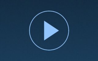 Ilustrasi tombol putar video vertikal
