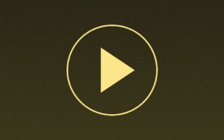 Ilustrasi tombol putar video vertikal